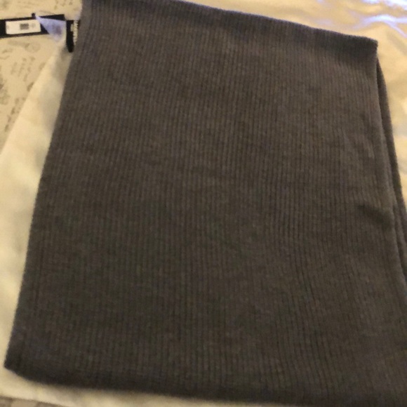 Karl Lagerfeld Heather Granite Long Ribbed Scarf Rainbow Enamel Karl OS NWT - Picture 10 of 16